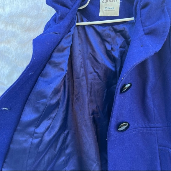 OLD NAVY Wool Blend Ruffle Collar Coat -
Royal Blue - Picture 9 of 17